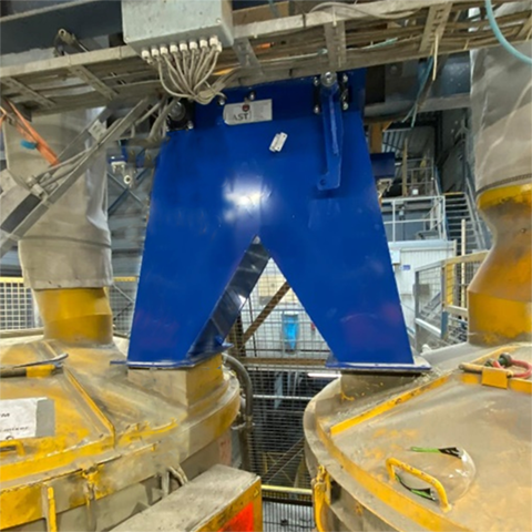 Vervaning bunkertrechter met bijbehoren